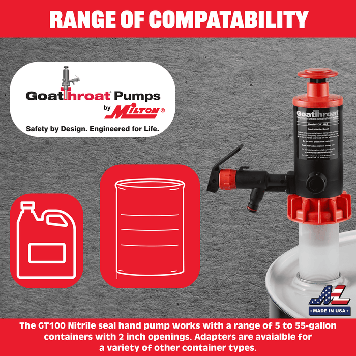 Drum Pump with Nitrile Seals