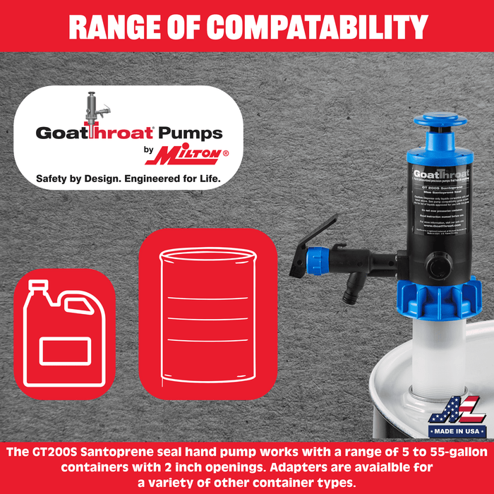Drum Pump with Santoprene Seal