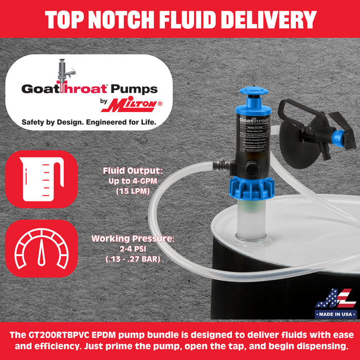 GT200 Pump Bundle W/Remote Tap - PVC Hose