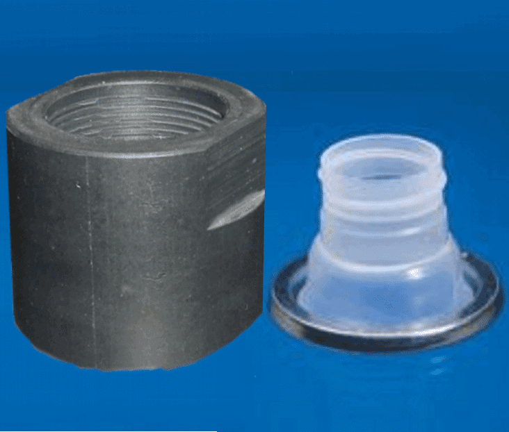 38mm FLEX SPOUT ADAPTER, THREADED WITH EPDM SEALS