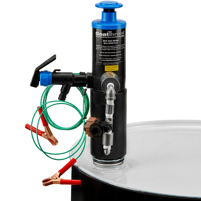 Groundable Teflon-Kalrez Pump/Tap with EPDM Seals - select and add appropriate hose