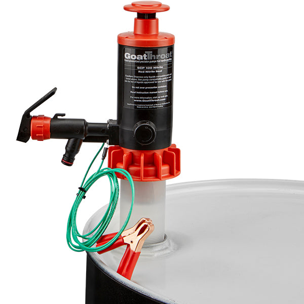 Groundable Drum Pump for Flammables, Nitrile Seal