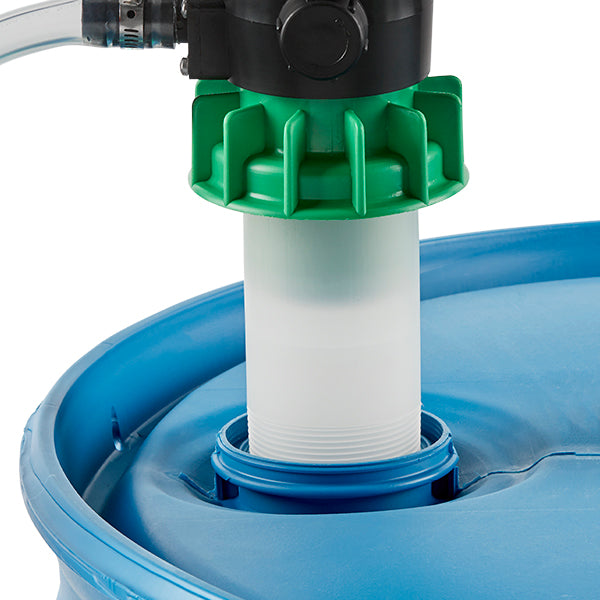 Groundable Drum Pump and Remote Discharge Tap with Viton Seals - select and add appropriate hose