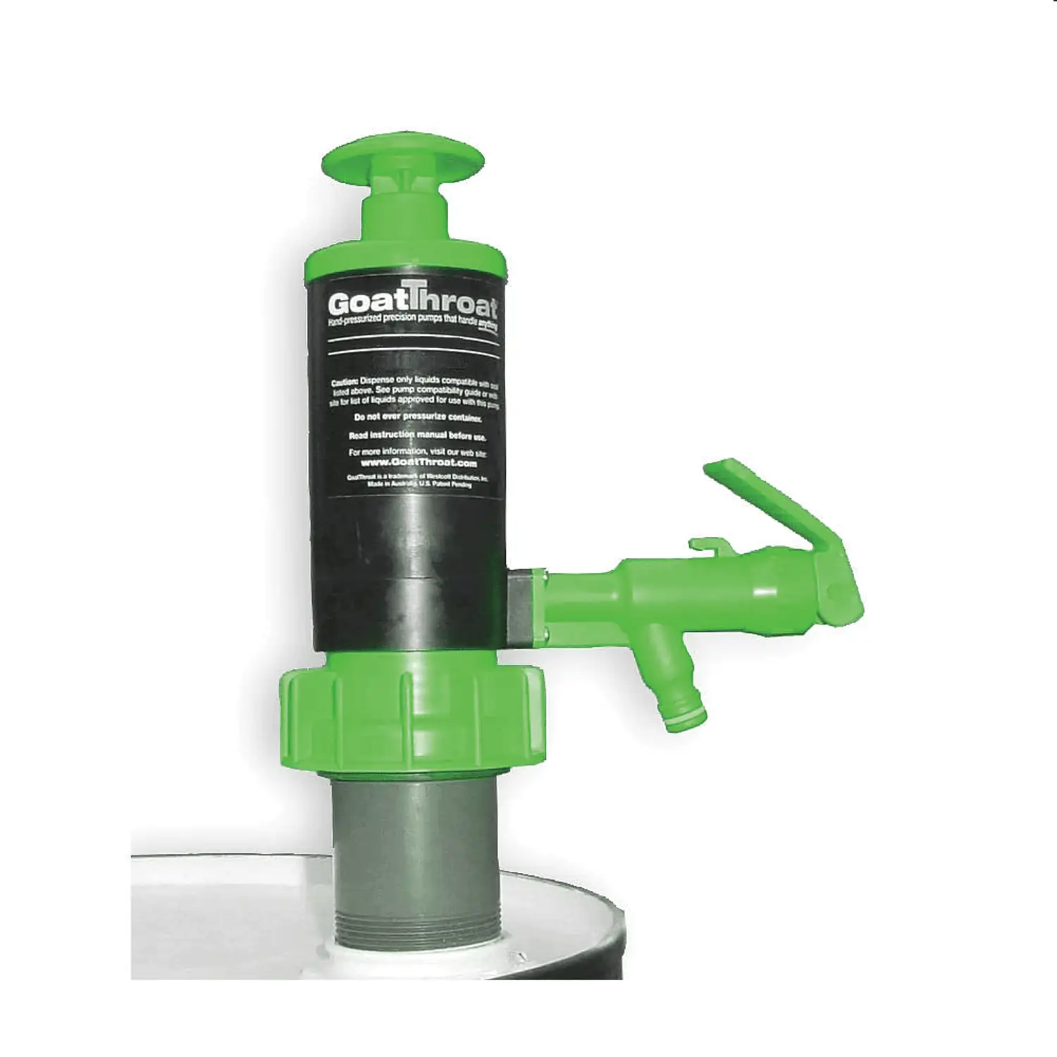 GoatThroat Viton Pump Novec Pumps also 5 GoatThroat and with gallon Acids pails Fluids Hand Pump works Concentrated | Nov